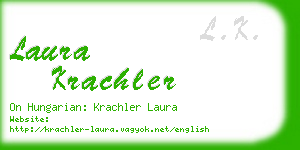 laura krachler business card